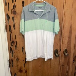 Izod Advantage Performance Natural Stretch Mens Light Blue Polo XL